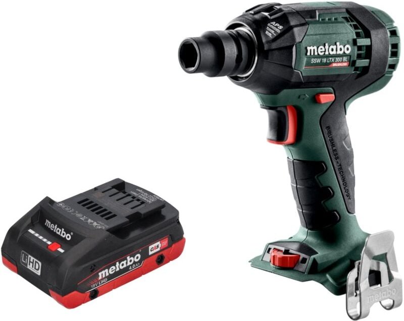 Metabo SSW 18 LTX 300 BL Akku Schlagschrauber 18 V 300 Nm 1/2" Brushless + 1x LiHD Akku 4,0 Ah - ohne Ladegerät