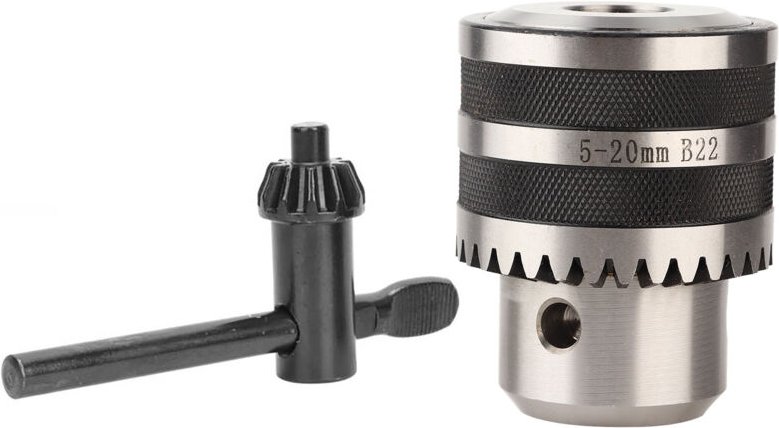Eosnow 5-20 mm B22 Heavy Duty Drill Chuck mit Schlüssel für Metallarbeiten CNC Drehleiste