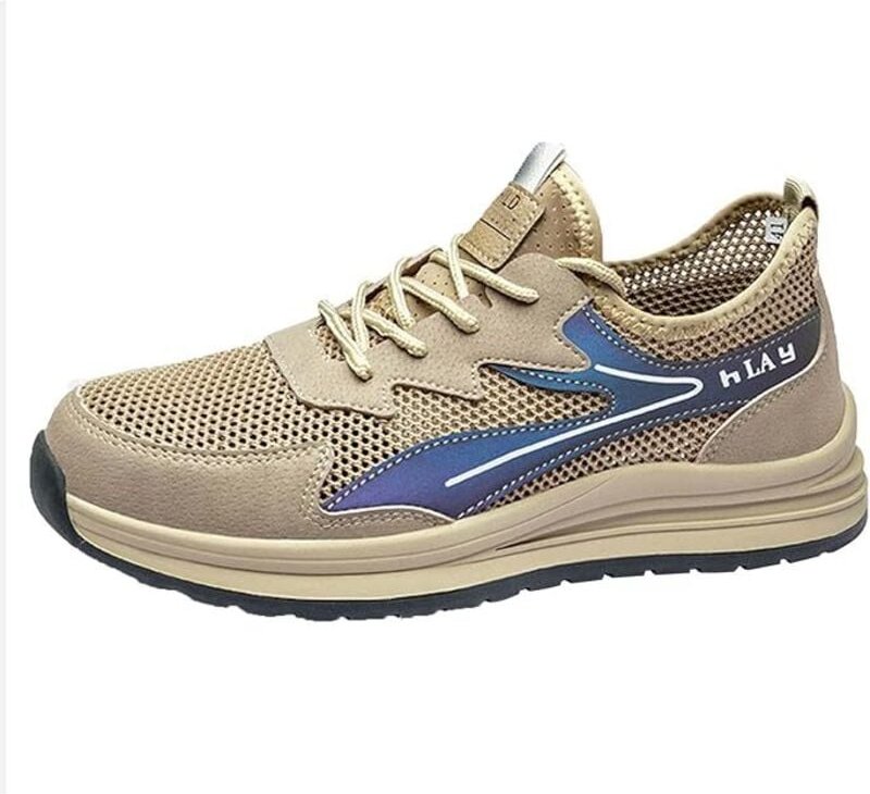 Sommer atmungsaktive Arbeitsversicherungsschuhe, rutschfeste Arbeitsschuhe mit weicher Sohle, leichte und bequeme Herren...