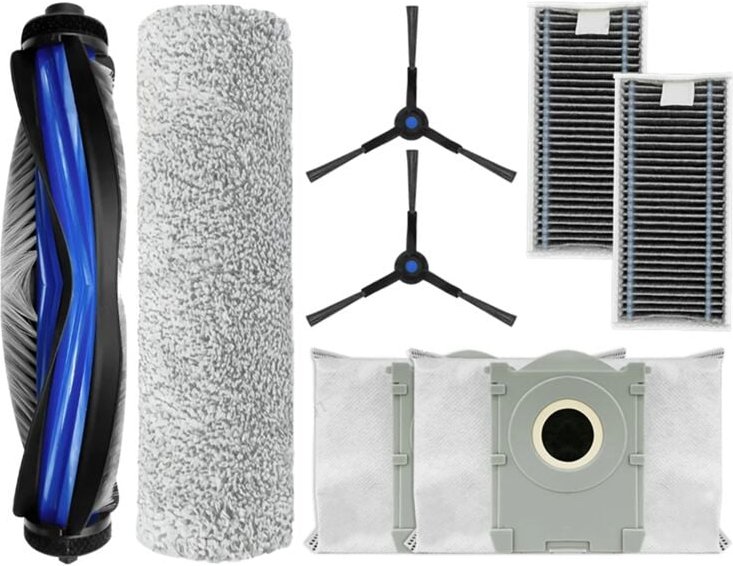 Hauptseitenbürste Hepa-Filterlappen Staubbeutel Ersatzteile