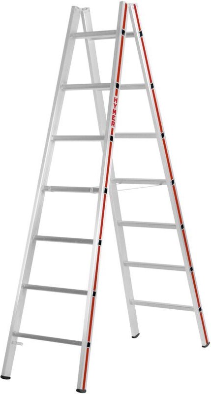 FP - Sprossenstehleiter 2x7 Spr. 2,05 m