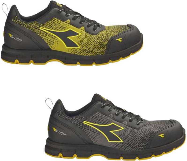 Diadora Run Atom Evo Low S3S SC FO SR ESD-Sicherheitsschuhe - 42 EU - Gelb