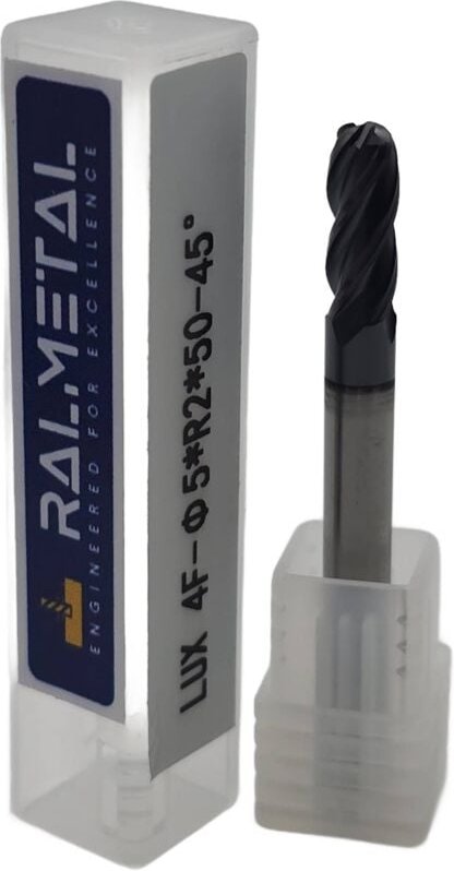 Radiusfräser 4P VHM 5 x R2.0 x 50 mm 45 HRC
