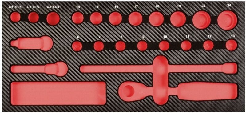 Projahn ProForm Einlage leer f. 3/8 WerkzeugSatz