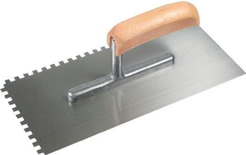 Glättekelle Länge 280 mm Breite 130 mm Zahnung 6x6 Stärke 0,7 mm