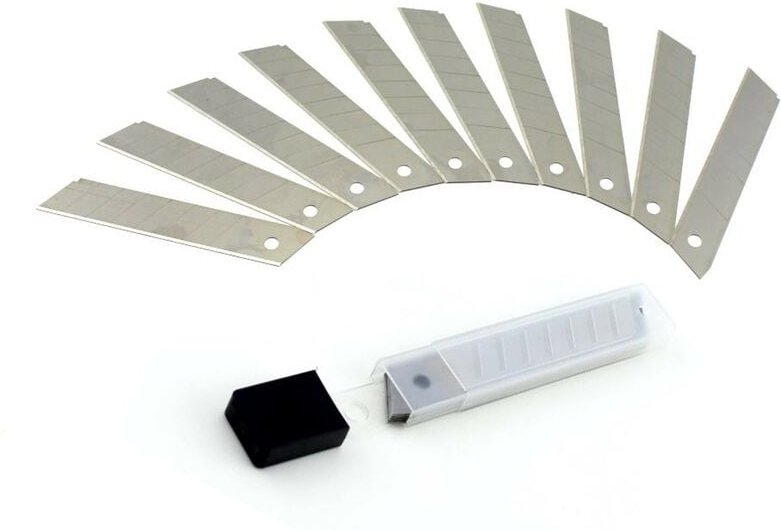 10 x Abbrechklingen 18 x 0,4 mm in Kunststoffbox