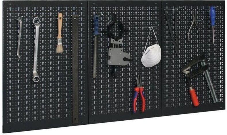 Lochwand Gesamt-B1200xH600mm B400xH600mm mit 12 Standardhaken