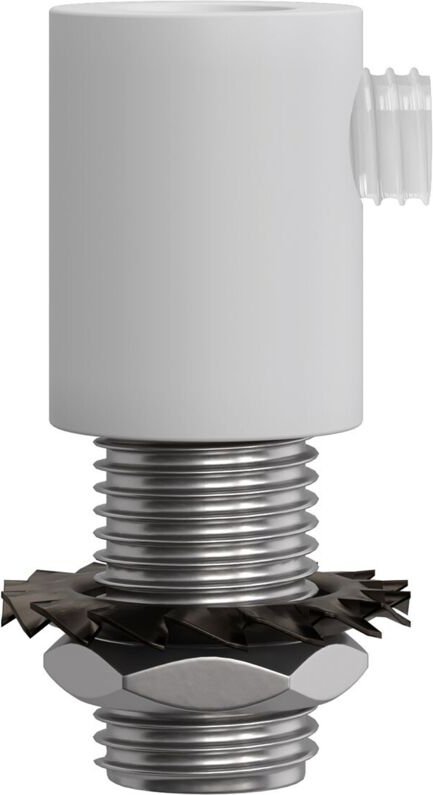 Creative-cables Italia - Creative-cables runde kabelklemme aus weißem metall 2 stück - serm1vbx2