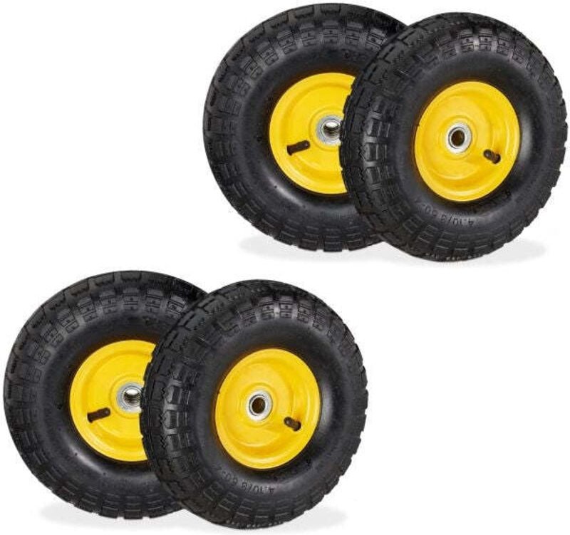 Bag truck radsatz mit 4 stahlfelgen