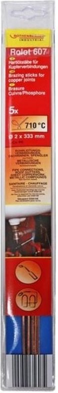 Hartlötstab Kupfer Rolot 607 5 Stäbe Lötstab - Rothenberger