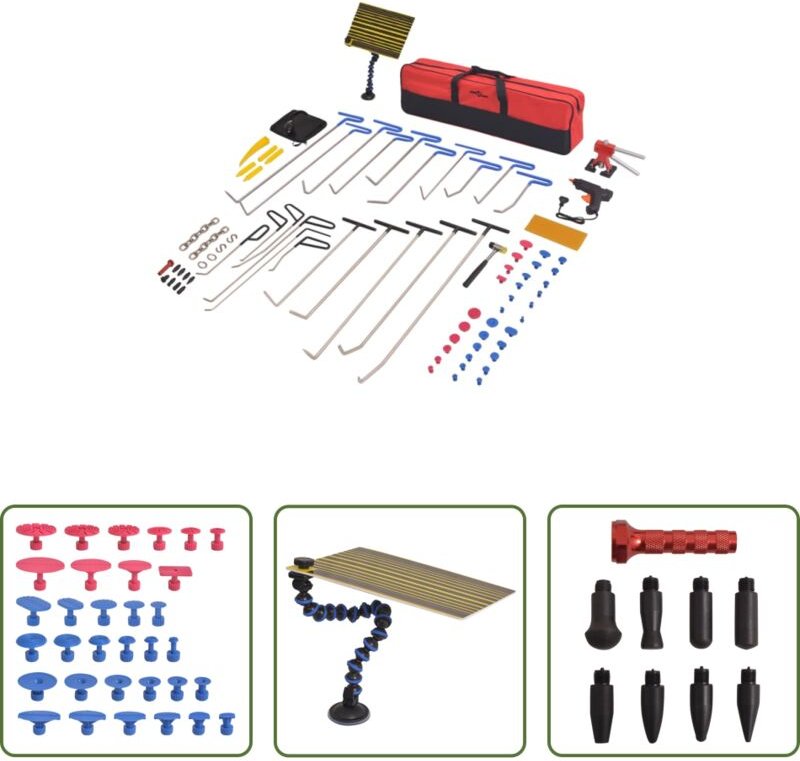 vidaXL 87-tlg. Ausbeulwerkzeug-Set Edelstahl