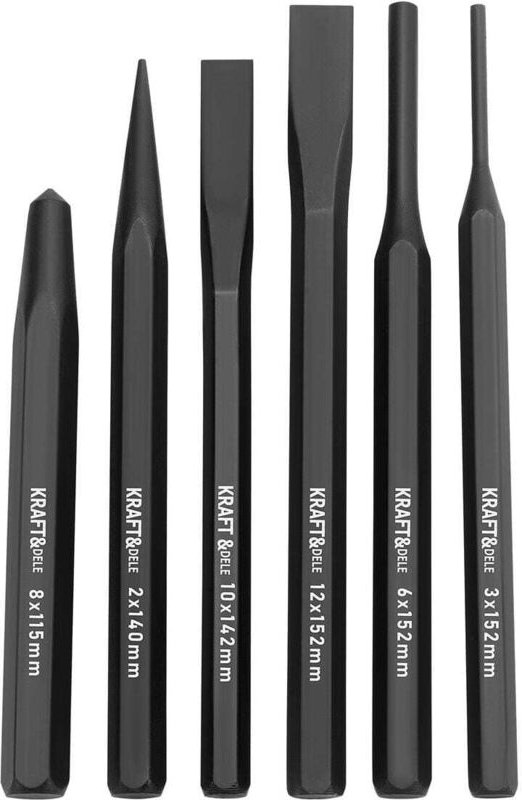 Locher- und Körnersatz 6-teilig KD3576