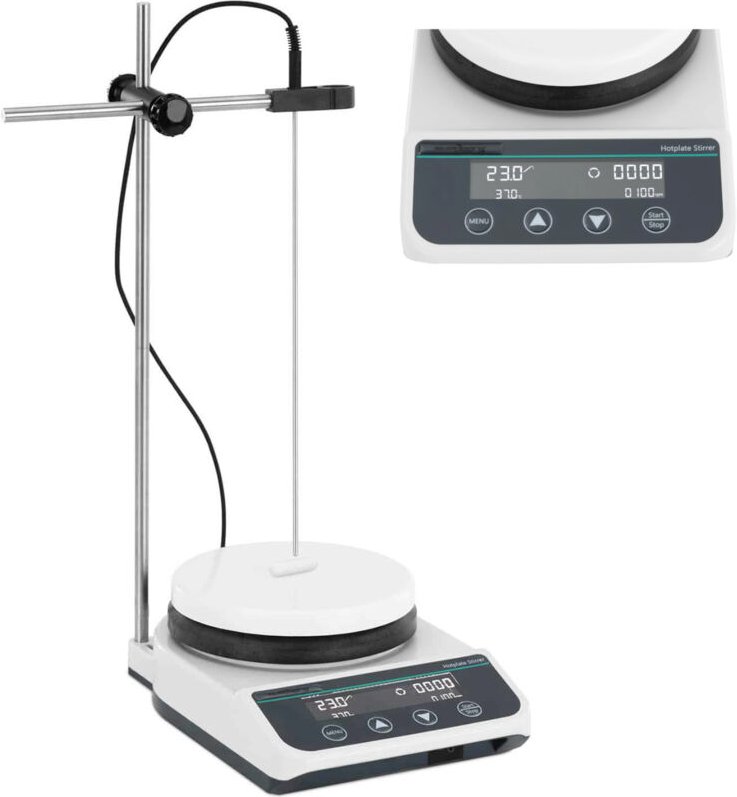 Steinberg Systems - Magnetrührer mit Heizplatte Laborrührer 2 l 50 - 1500 U/min