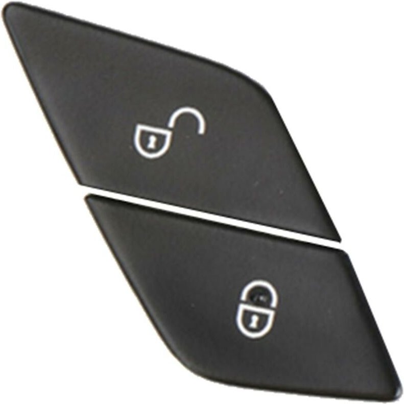 Auto-Fronttür-Verriegelungsschalter-Knopf, Auto-Verriegelungsschalter-Abdeckung für – ce GLC-Klasse W205 W253 W213, Schw...