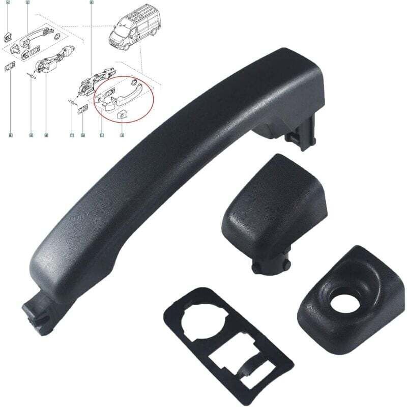 Odipie - Türgriff für Master MK3 Vauxhall Movano Vivaro Nissan NV400 MK3-MK4 806069981R Schiebeaußengriff 806075963R