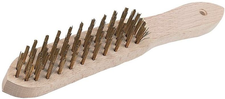 Messingdrahtbürste 4-reihig