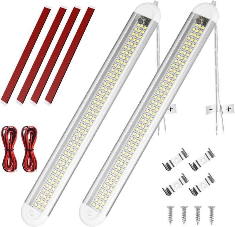 LED-Innenlichtleiste, 2 Stück, 12 v, 120 LEDs, Innenlichtleiste mit Ein - XVX