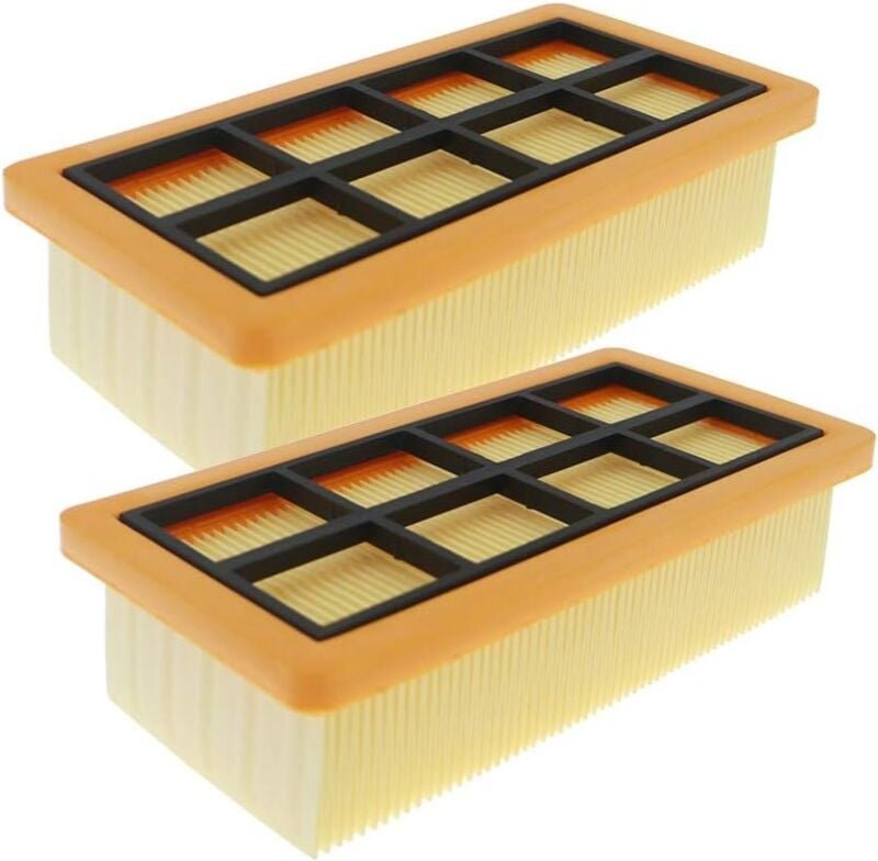 Flachfaltenfilter für Kärcher Staubsauger AD3.000, AD3.200, AD4, 2 Stück