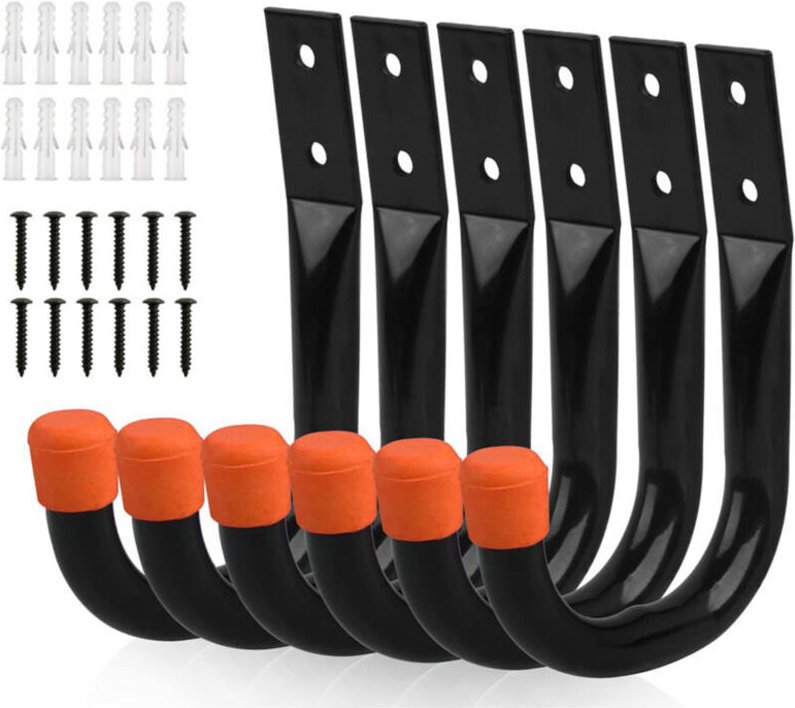 Hochleistungs-Aufbewahrungshaken für Garage, universelle Wandhalterung, U-förmige Wandhalterung, Aufhängehaken für Fahrr...