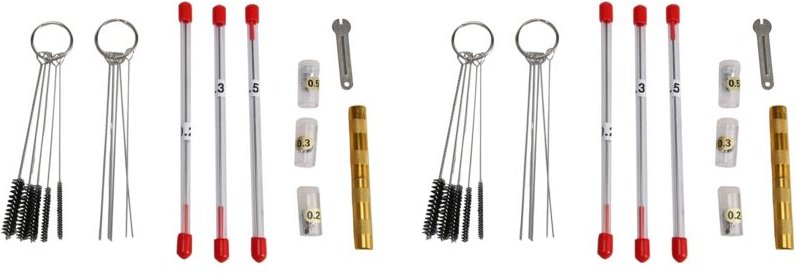 42 Stücke Airbrush Düsenkappen Satz Luftpinsel Nadel Teile Airbrush Nadeln Luftpinsel Reinigungsset Teil