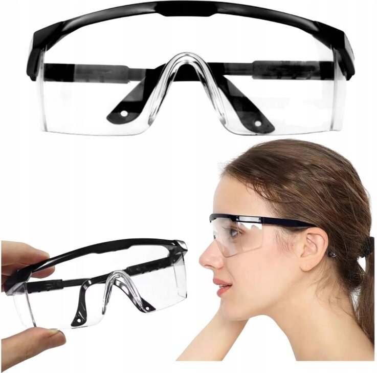 Schutzbrille Splitterschutzbrille OHS Klar EINSTELLBAR Arbeit