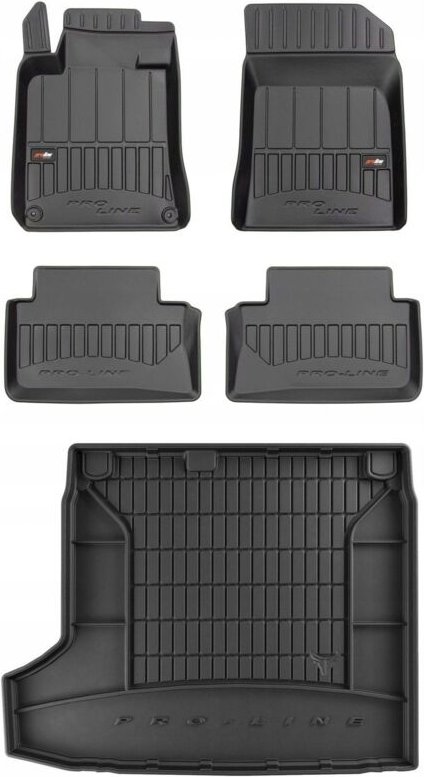 SET 3D Gummimatten Kofferraummatte Peugeot 508 1 Limousine 2010-2018