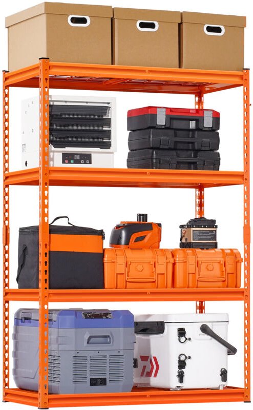 Lagerregale, 1089 kg, 4-stufiges Schwerlastregal für die Garage, 508x1016x1524mm, verstellbares Steckregal für Industrie...