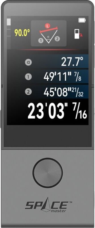 Digitaler Entfernungsmesser Laser D9 Pro, 2,4"-IPS-Touchscreen, beidseitige Laserausrichtung, 90-lm-LED, magnetische Hal...