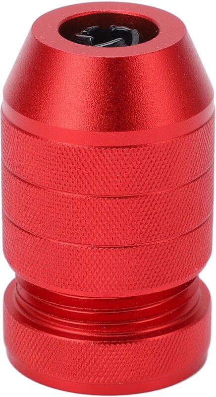 Verstellbarer Bohranschlag aus roter Aluminiumlegierung mit rutschfestem Nylon-Innenring Bohranschlag für Holzbearbeitun...