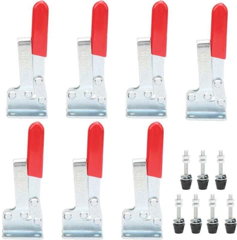 Jeu de Pinces à Bascule Rapide Haute Résistance Polissage Antiusure Outil de Fixation Manuelle