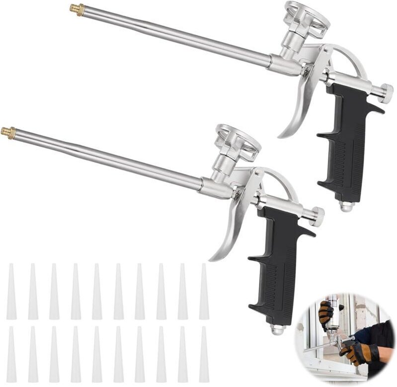 Zweiteilige Schaumpistole mit 20 Düsen, Polyurethan-Schaumpistole, kein N erforderlich