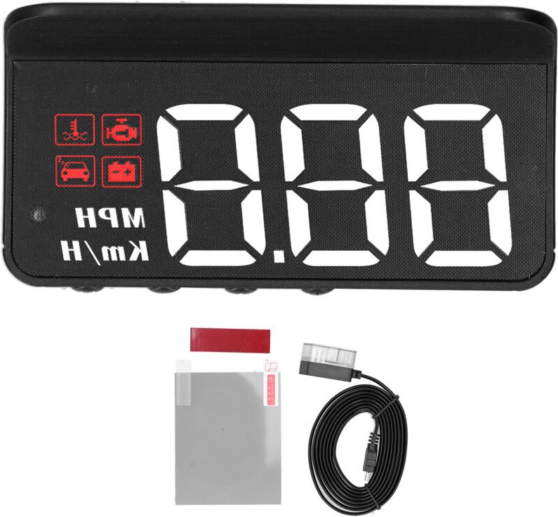 Head-Up-Display, Auto OBD2 HUD Head-Up-Display Windschutzscheibenprojektor Multifunktionsanzeige Müdigkeitsalarm Fahreri...