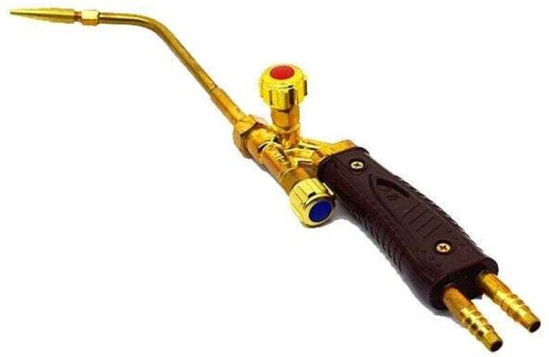 Oxi-Acetylen-Oxypropan-Schweißbrenner, hitzebeständiges Druckluftschweißgerät für das Einspritzschweißen (H01-6) 39cm.