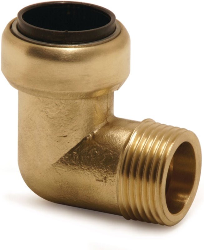 Aircraft 2150042 Winkeleinschraub-Steckverbinder 90° (Messing) 22 mm AD / R¾'' A