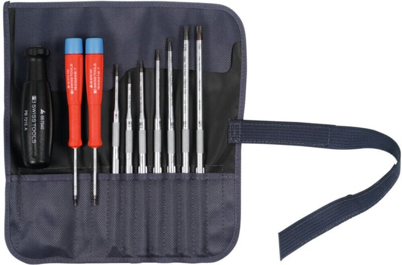 PB Swiss Tools Schraubendreher-Sortiment, mit "Multicraft"-Kraftheft, für Torx, 10-teilig