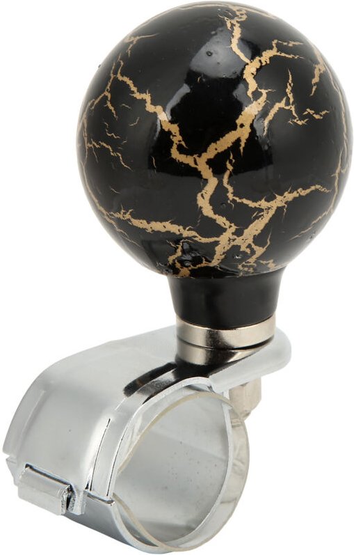 Lenkrad-Drehkugel 3 cm Montagedurchmesser, kraftvoller Drehknopf für das Lenkrad, Autozubehör, Schwarz.