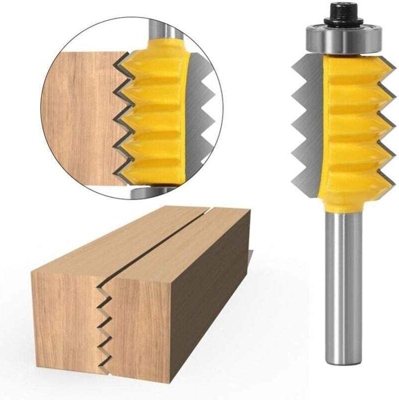 8-mm-Schaft-Scharnierleimfräser V-förmiger Schrankfräser für Holzbearbeitung, Kegelzapfen, 8 x 24