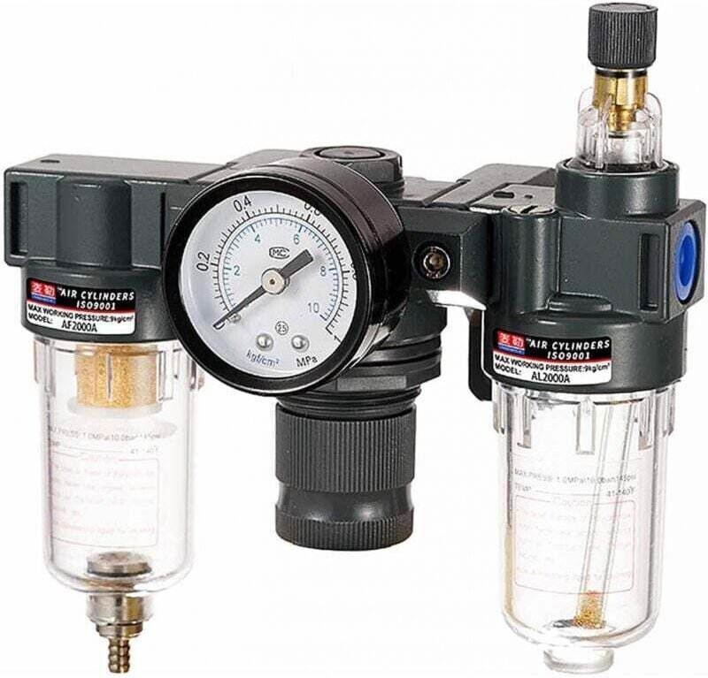 Luftfilterregler, Kompressor-Wasserabscheider, Öl- und Wasserabscheiderfilter, 1/4"-Luftdruckregler, Kompressordruckregl...