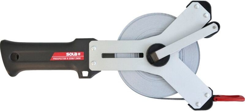 SOLA Stahlmaßband Prospetor R weiß Y-Rahmen Länge 50 m Genauigkeit II