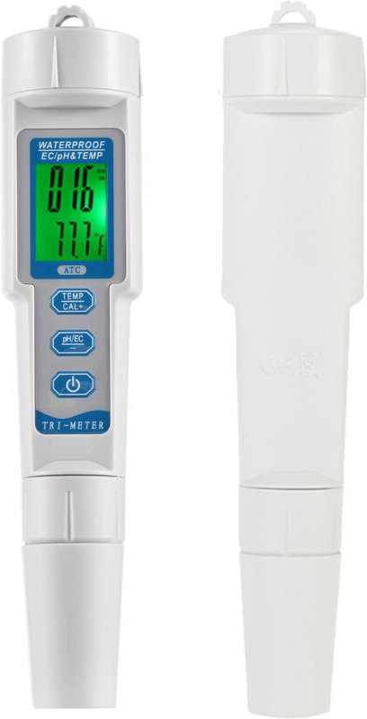 Decdeal Professioneller 3 in 1 Multi -Parameter -Wasserqualitätstester tragbarer Stiftstyp PH EC TEMP Meter Acidometer -...