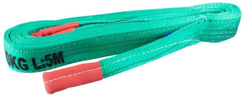 Zweilagige Polyesterschlinge 2000 kg 4 m flach doppelt VERSTÄRKTE SCHLEIFEN ALCON