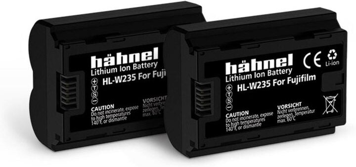 Hähnel - Fototechnik HL-W235, 2er Kamera-Akku ersetzt Original-Akku (Kamera) NP-W235 7.2 v 2250 mAh