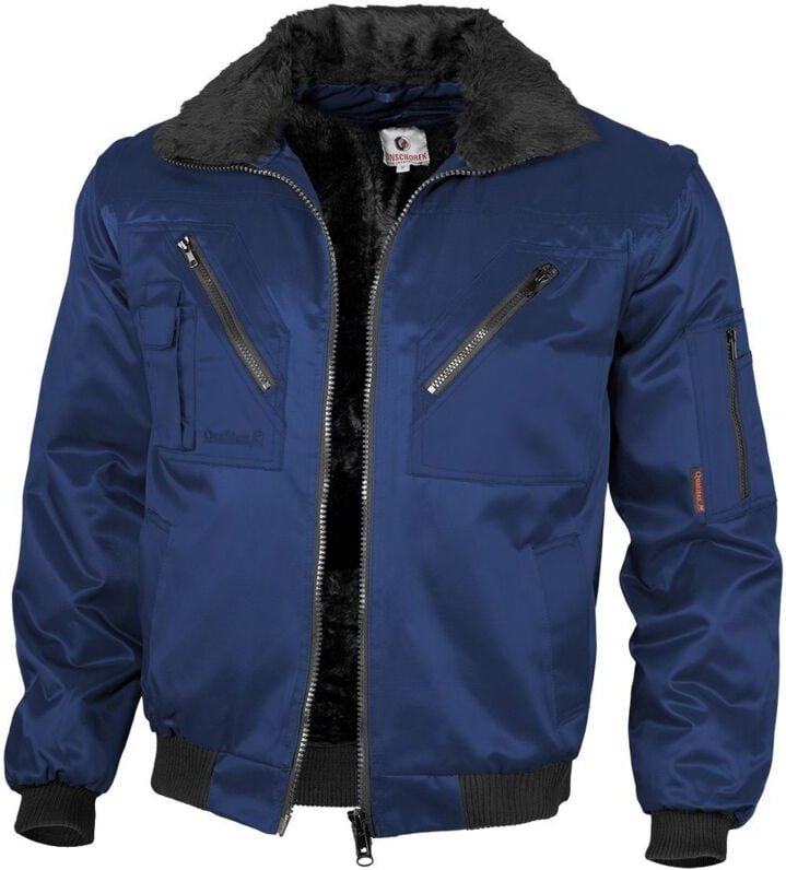Qualitex Pilotjacke mit Teddyfutter 1000 Gr. M marine