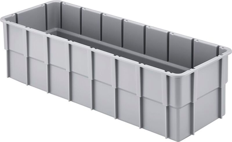 75230 Einsatzkasten stapelbar (l x b x h) 362 x 131 x 101 mm Grau 1 St. - Alutec