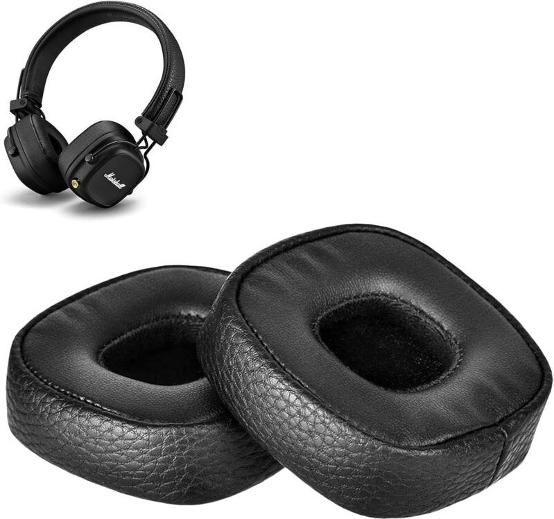 Paar Ersatz-Ohrpolster für Marshall Major III, Ohrpolster aus Memory-Schaum, geräuschisolierende Schaumstoff-Kopfhörerab...