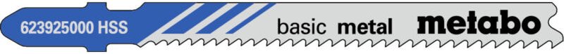 Metabo - Stichsägeblätter basic metal Nutz-L.66mm ZAhnteilung1,9-2,3mm hss gefräst gewellt m.Eintauchspitze f.Stahlblech...