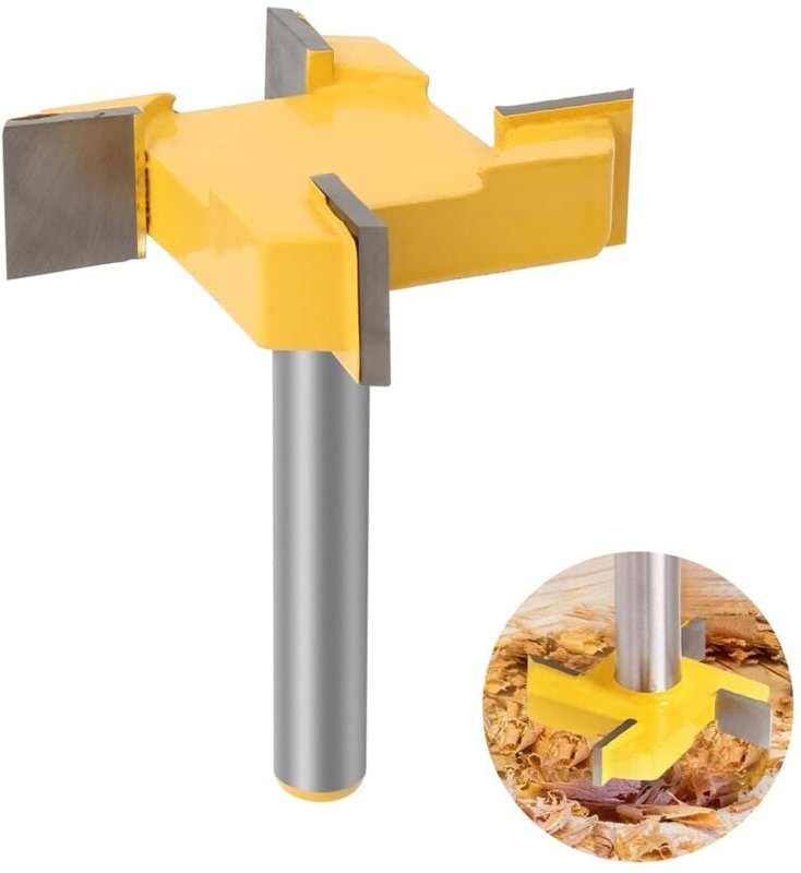 Plattenfräser, 8mm Schaft Reinigung Fräser, 8 mm Schaft cnc Plattenfräser, Oberfläche Fräser Bit, Planfräser, Fräser Hob...