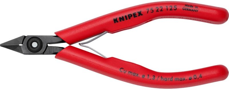 Elektronik-Seitenschneider L.125mm Form 2 Facette ja,kl. Knipex