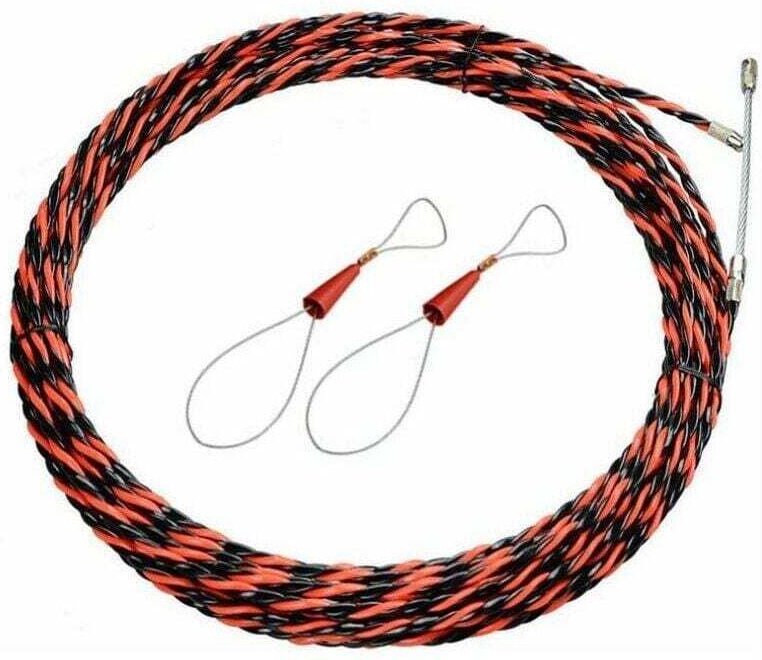 ZVD Elektrikernadel, 25 m, elektrischer Drahtabzieher, 5 mm Durchmesser, Drahtabziehernadel, einziehbare Installation fü...