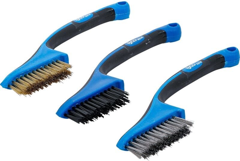 BGS TECHNIC Mini Bürsten, 3er Set, 165 mm